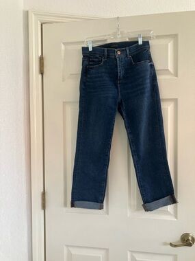 Ann Taylor Dark Blue Boyfriend Jeans